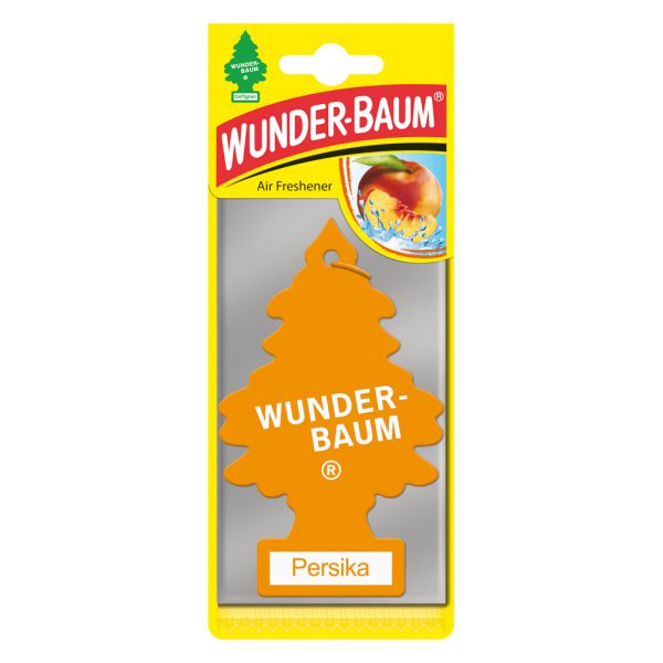 WUNDER-BAUM Drzewko zapachowe, odświeżacz samochodowy - Zapach Brzoskwinia
