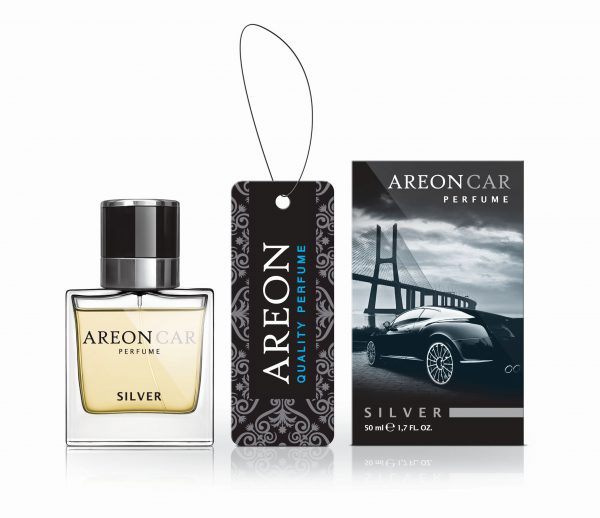 AREON Car Perfume Glass Zapach Silver 50ml