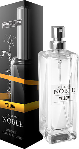 NATURAL FRESH NOBLE Unique Air Perfume Spray Zapach Yellow