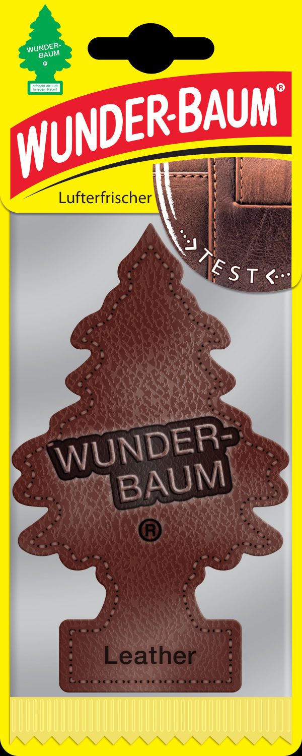 WUNDER-BAUM Drzewko zapachowe, odświeżacz samochodowy - Zapach Skóra