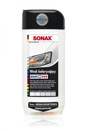 SONAX Polish&Wax Color Wosk koloryzujący NanoPro biały