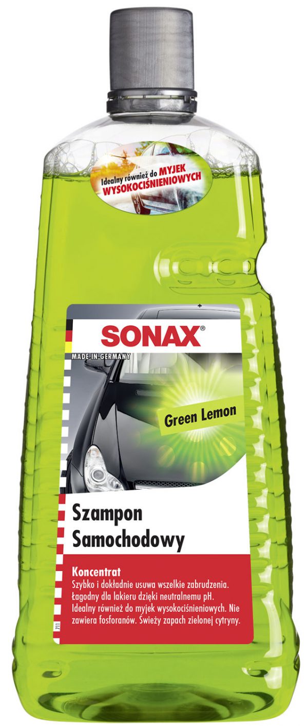 SONAX Green Lemon Szampon samochodowy koncentrat 2L