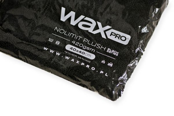 WaxPRO NoLimit Plush Black Series 420gsm Mikrofibra 40x40cm