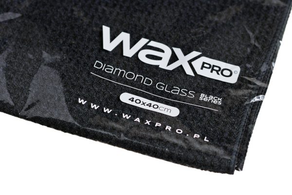 WaxPRO Diamond Glass Black Series Mikrofibra do szyb 40x40cm